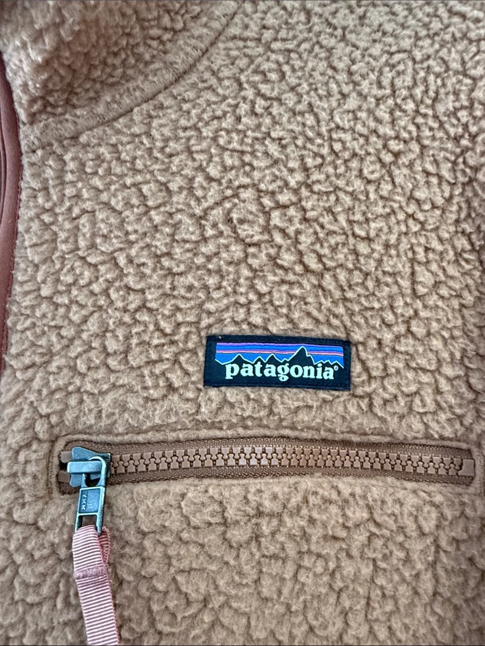 Patagonia Women’s Tan Quarter-Zip Retro Fleece Pullover - Picture 2 of 4